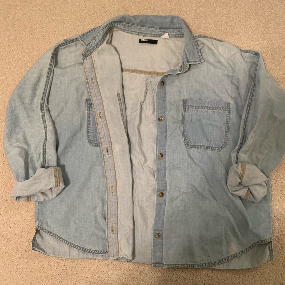 BDG Urban Outfitters Boxy Chambray Shirt